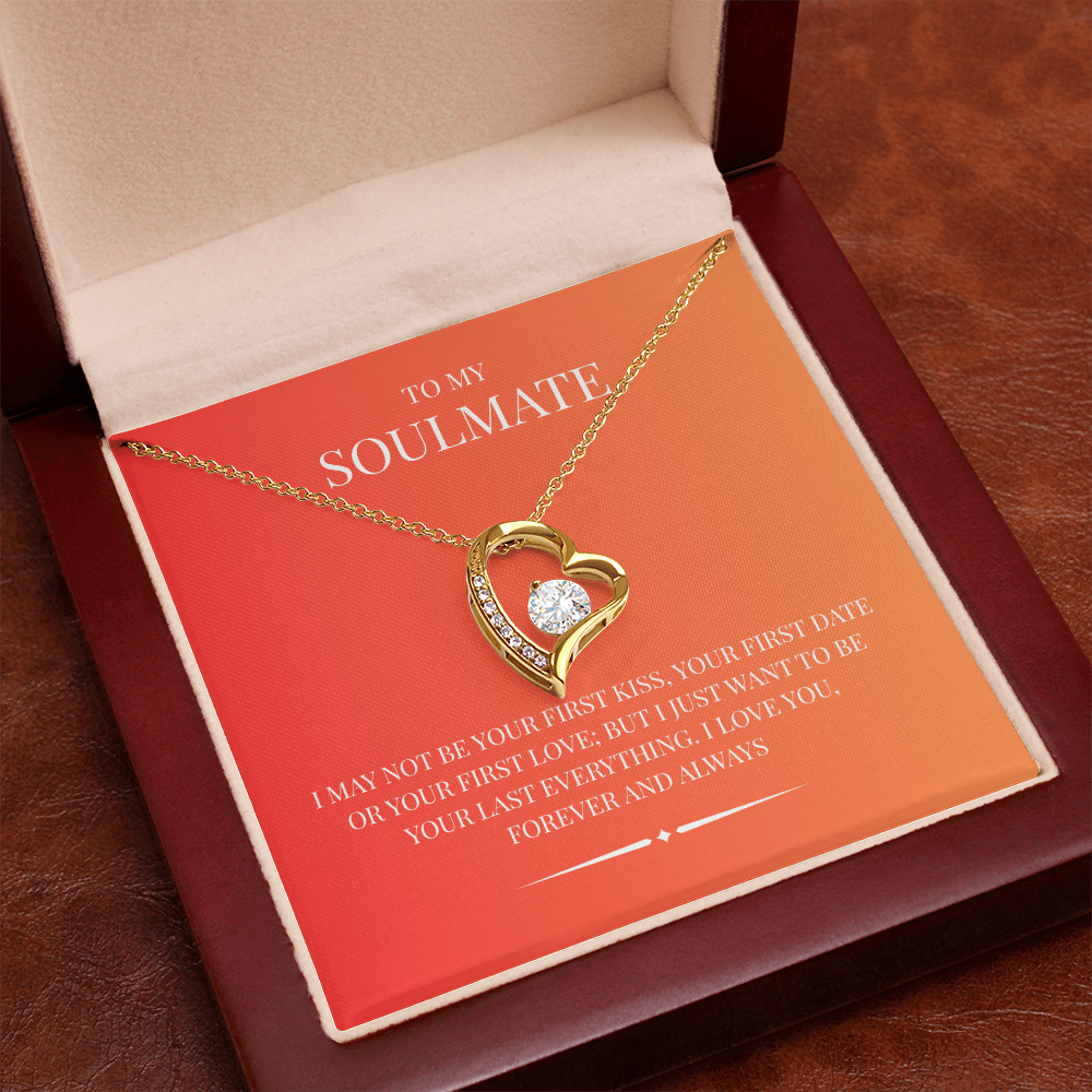 Radiant Heart Pendant for "Your Soulmate" Forever Love Necklace