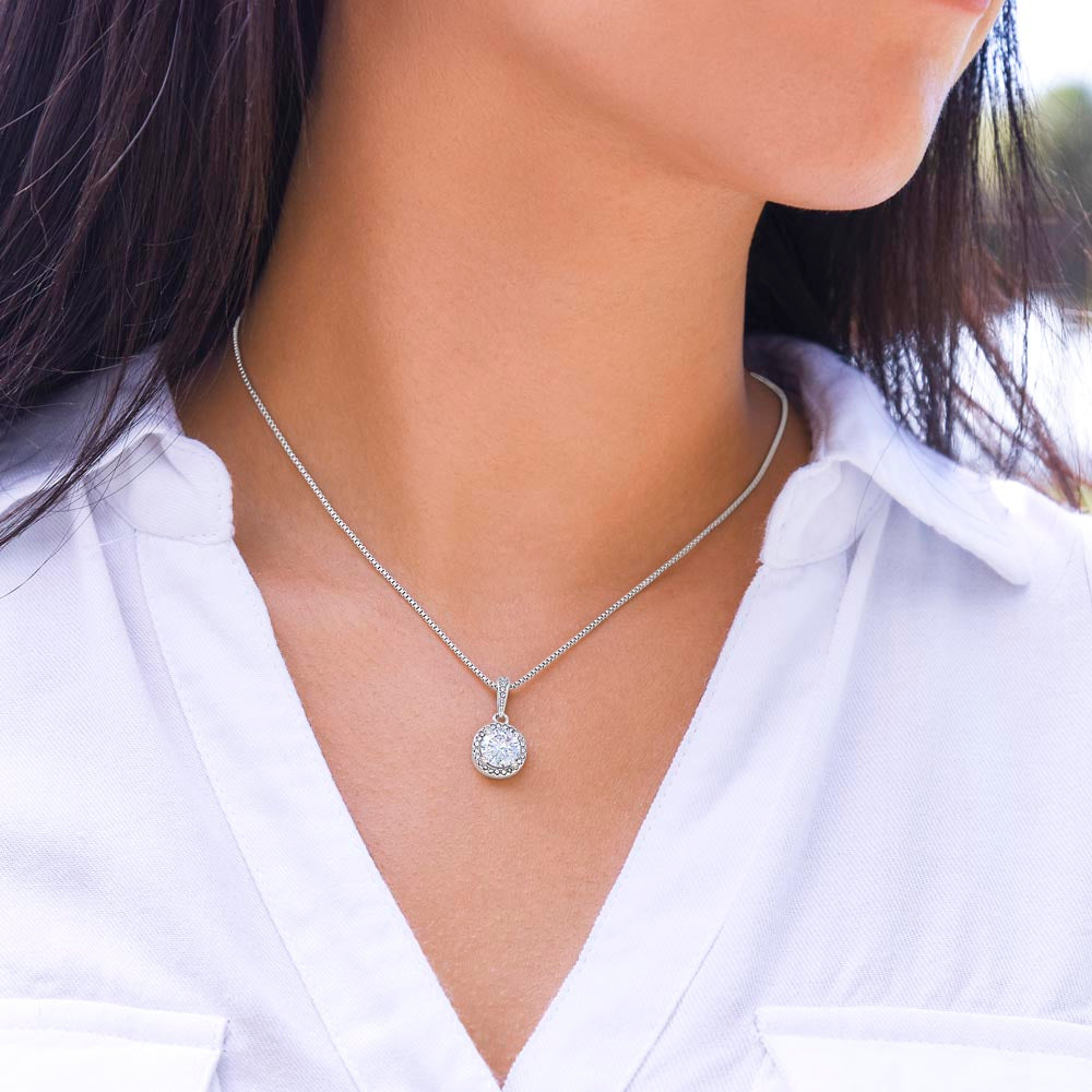 Elegant Gift for Sister "On My Wedding Day" Eternal Hope Necklace