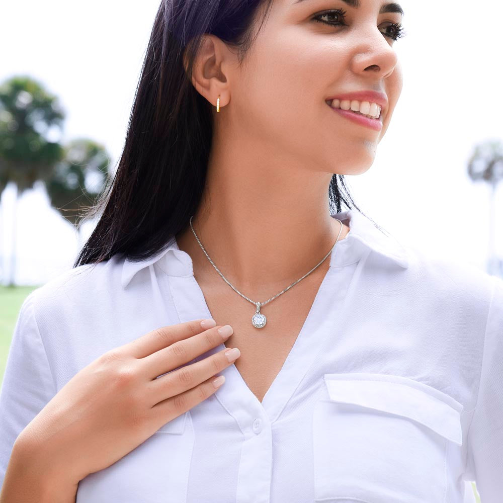 Elegant Gift for Sister "On My Wedding Day" Eternal Hope Necklace