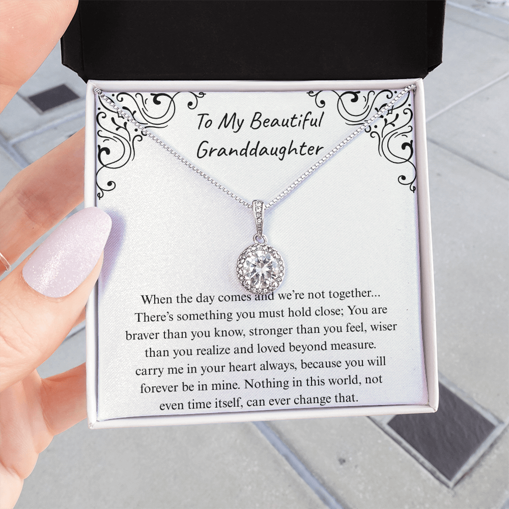 The Gift of Forever love "To My Beautiful Granddaughter" Eternal Hope Necklace