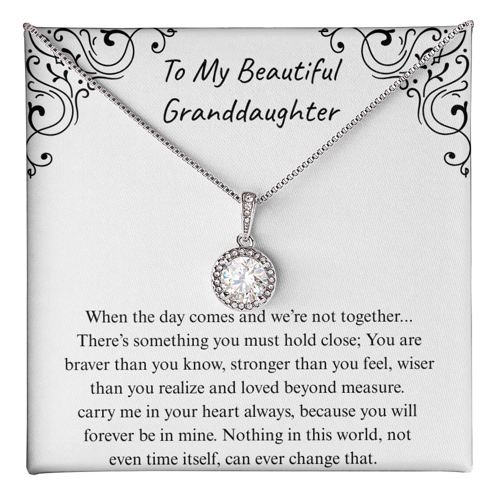 The Gift of Forever love "To My Beautiful Granddaughter" Eternal Hope Necklace