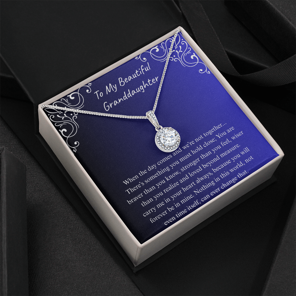 The Gift of Forever love "To My Beautiful Granddaughter" Eternal Hope Necklace