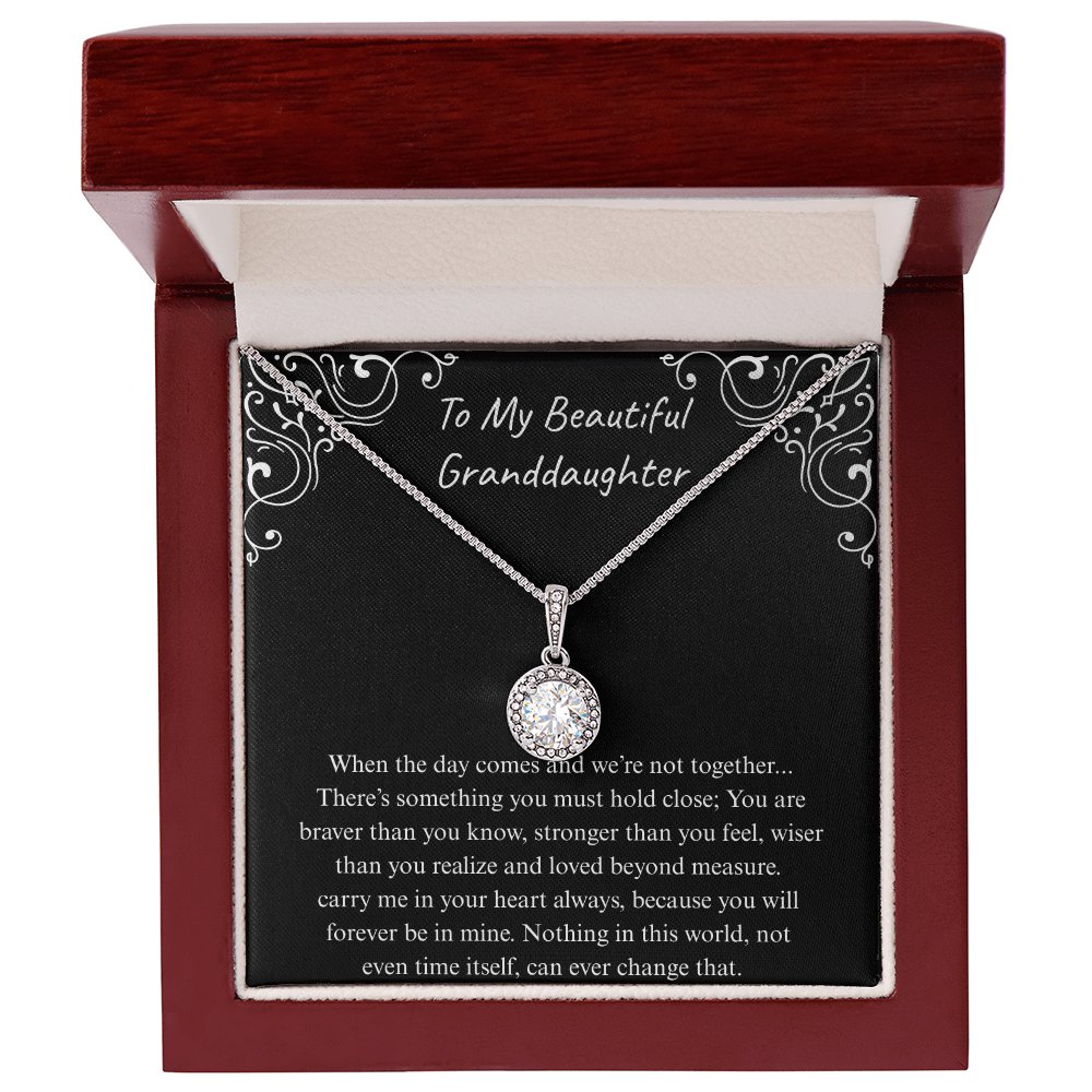 The Gift of Forever love "To My Beautiful Granddaughter" Eternal Hope Necklace