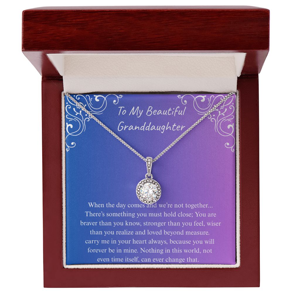 The Gift of Forever love "To My Beautiful Granddaughter" Eternal Hope Necklace