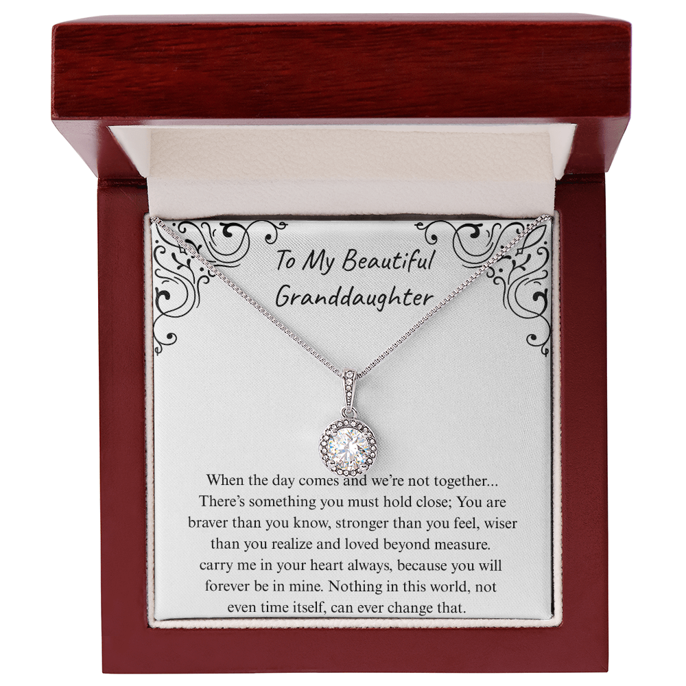 The Gift of Forever love "To My Beautiful Granddaughter" Eternal Hope Necklace