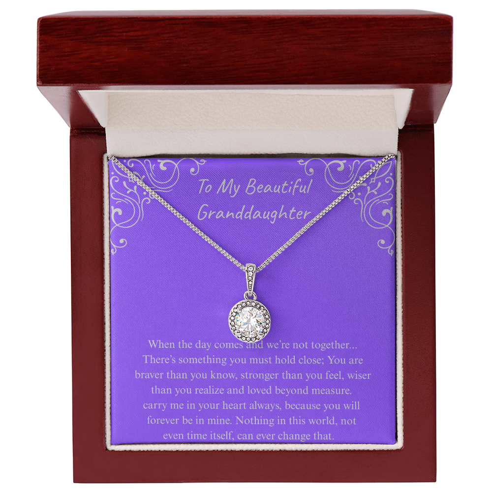 The Gift of Forever love "To My Beautiful Granddaughter" Eternal Hope Necklace