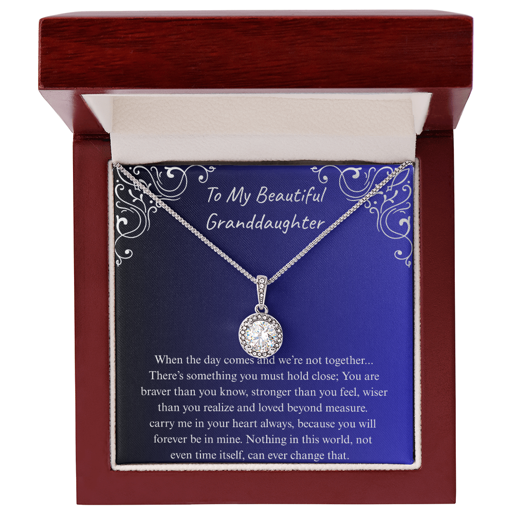 The Gift of Forever love "To My Beautiful Granddaughter" Eternal Hope Necklace
