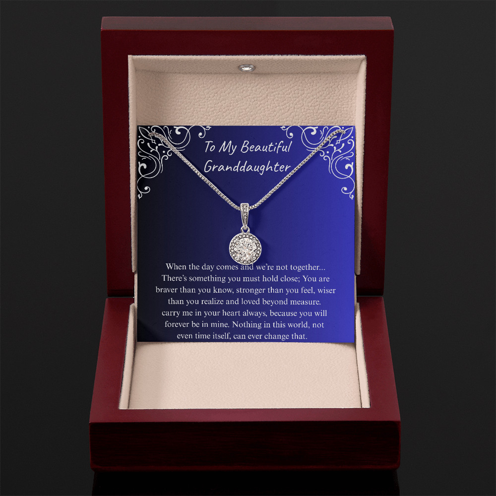 The Gift of Forever love "To My Beautiful Granddaughter" Eternal Hope Necklace