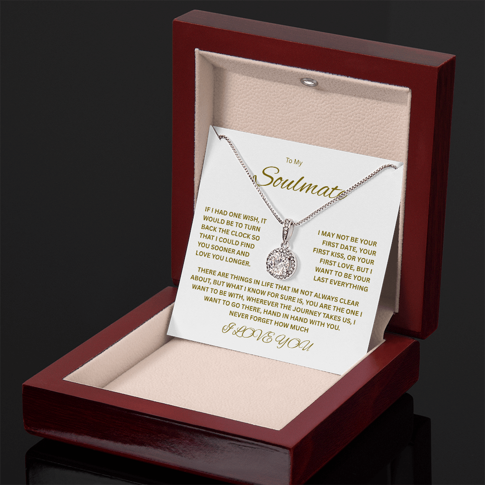 Beautiful Eternal Hope Necklace "To My Soulmate"