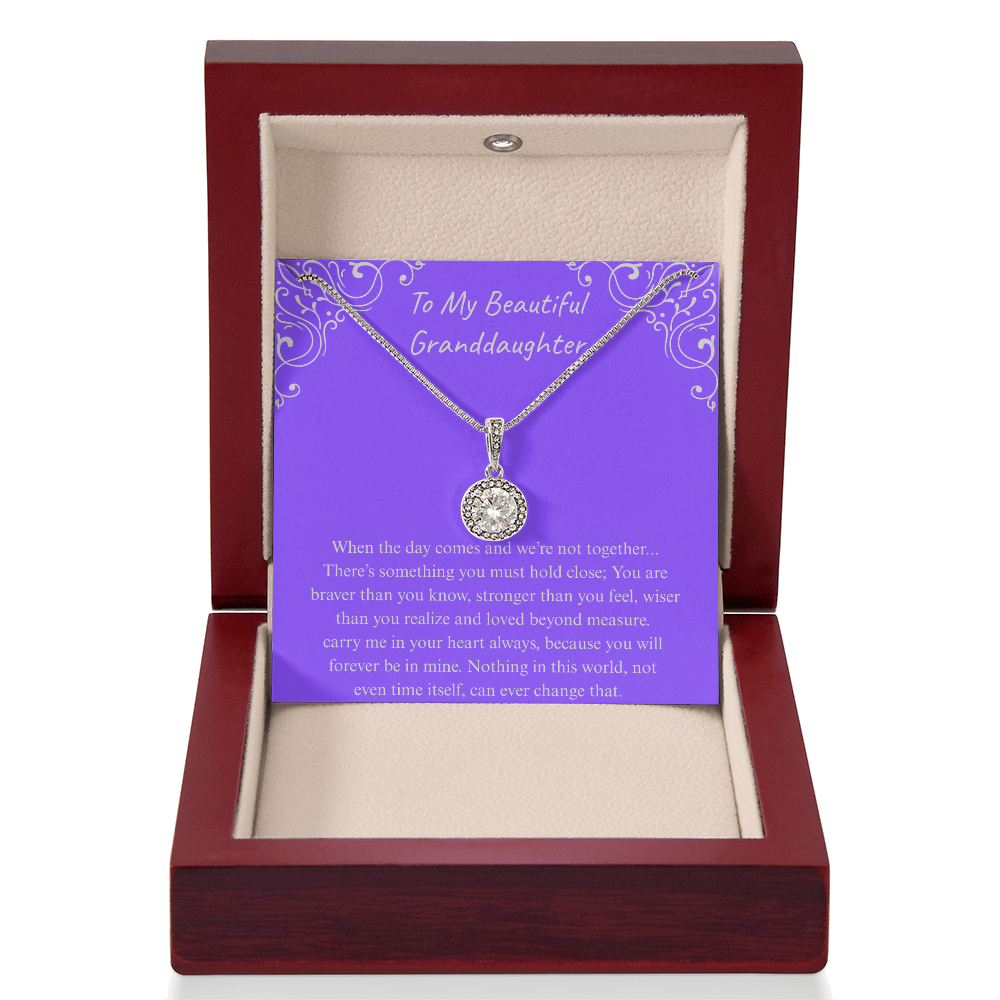 The Gift of Forever love "To My Beautiful Granddaughter" Eternal Hope Necklace