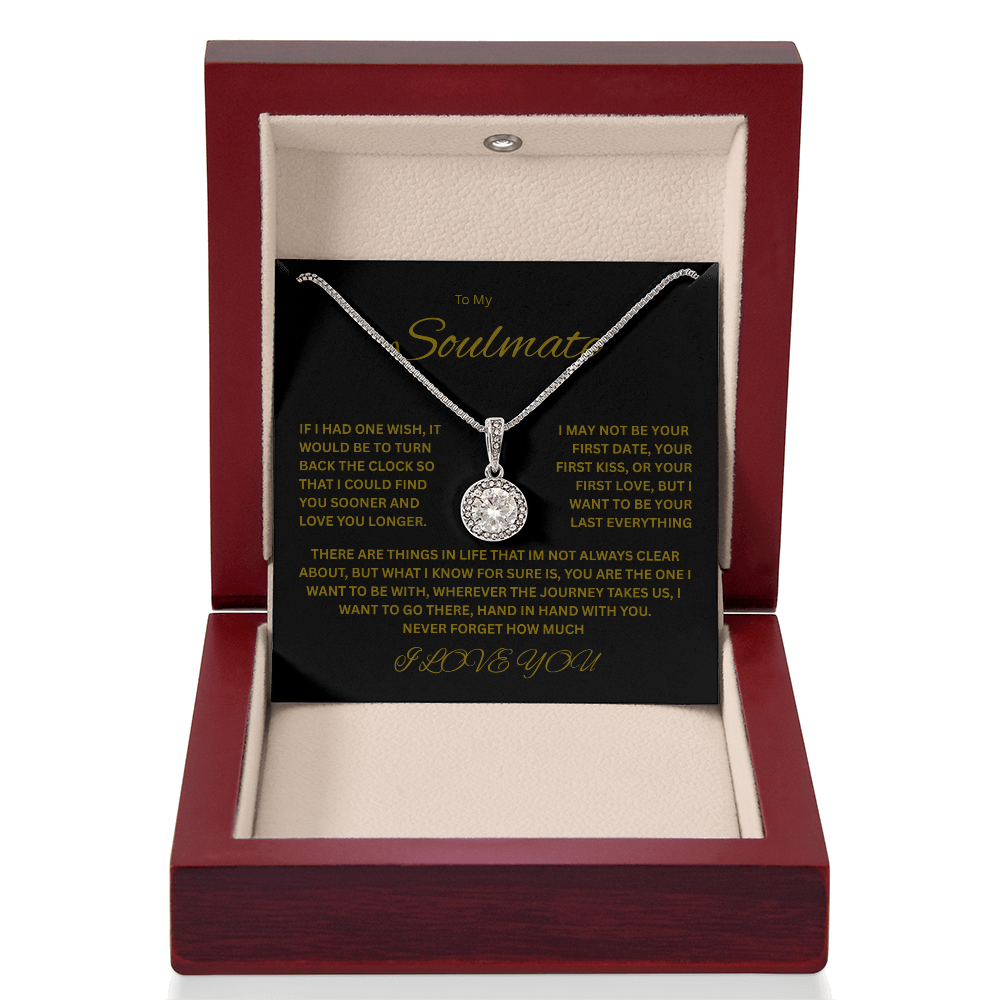 Beautiful Eternal Hope Necklace "To My Soulmate"