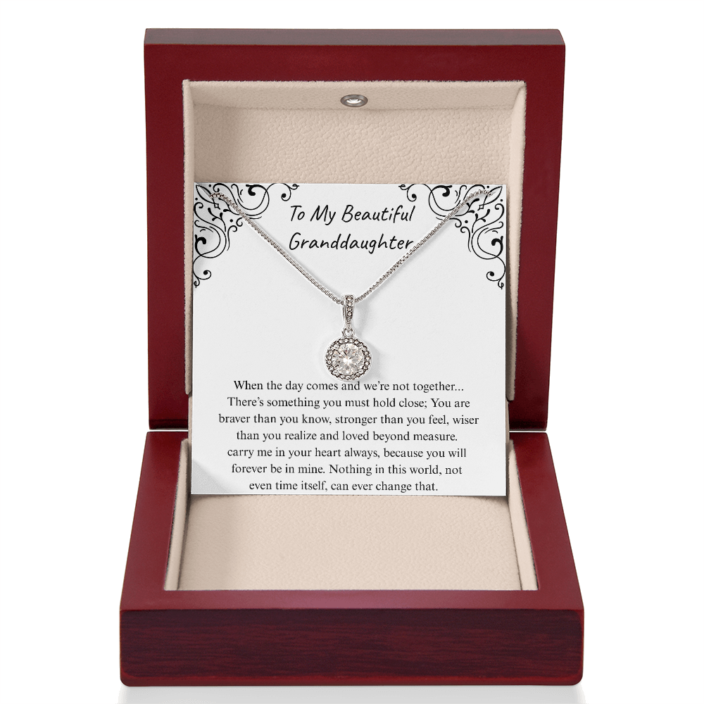 The Gift of Forever love "To My Beautiful Granddaughter" Eternal Hope Necklace