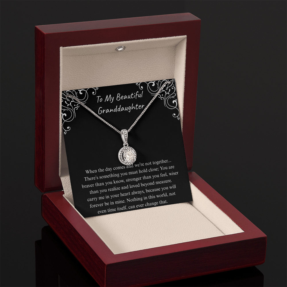 The Gift of Forever love "To My Beautiful Granddaughter" Eternal Hope Necklace