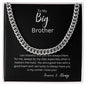 Bold Cuban Link Chain "To My Big Brother"