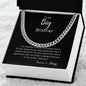 Bold Cuban Link Chain "To My Big Brother"