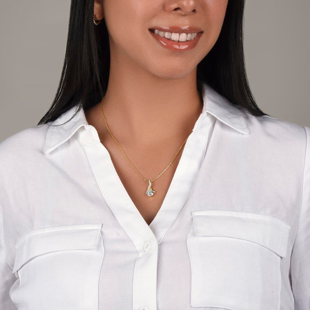 An exquisite symbol of love and grace; The "Love Knot Necklace"