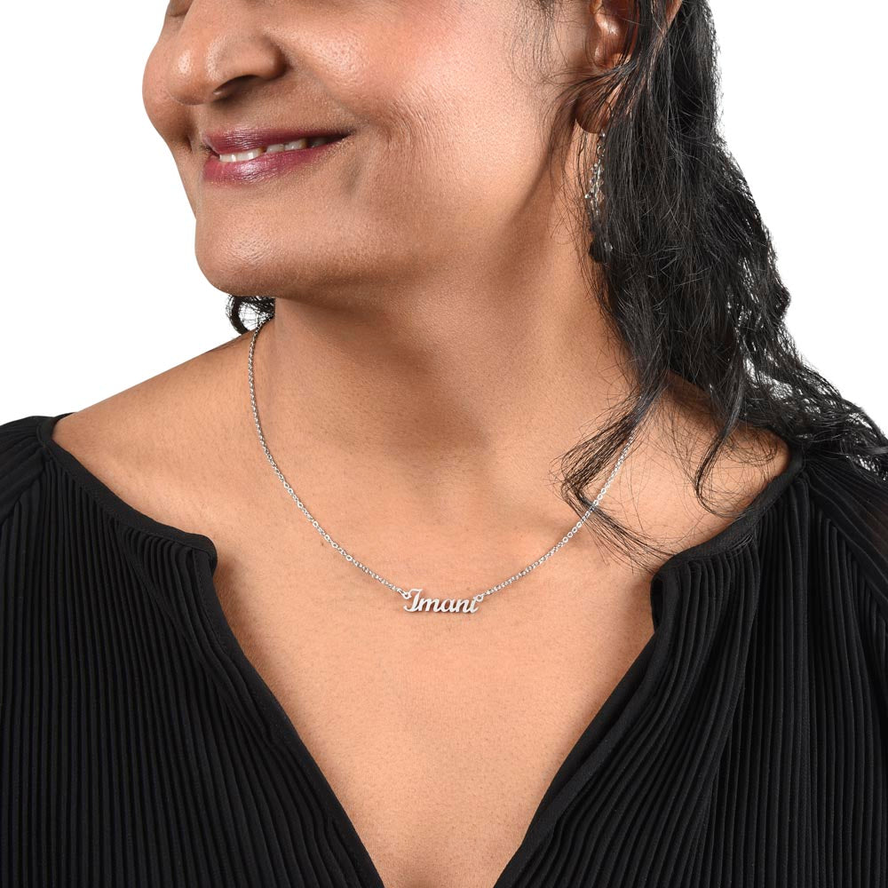 Honor her with this "Custom Name Necklace"