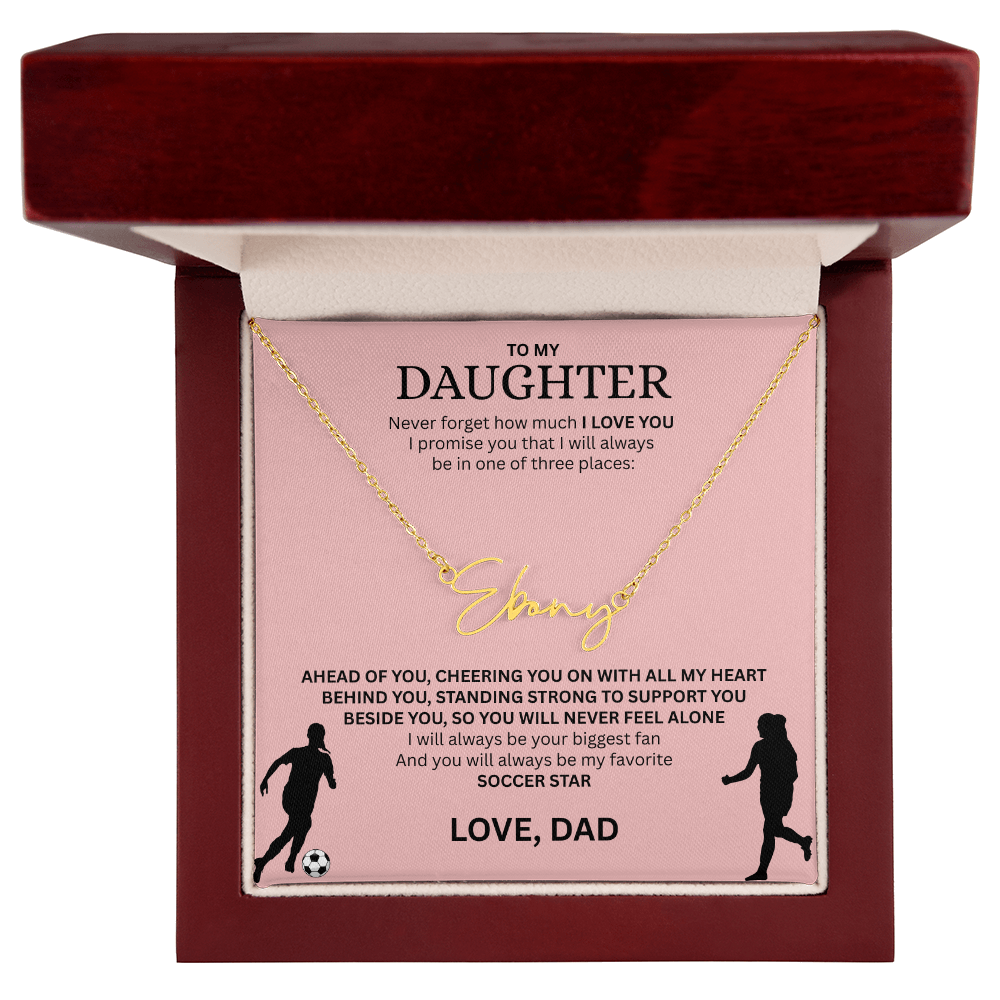 Recognize her greatness with a "Signature Name Necklace"