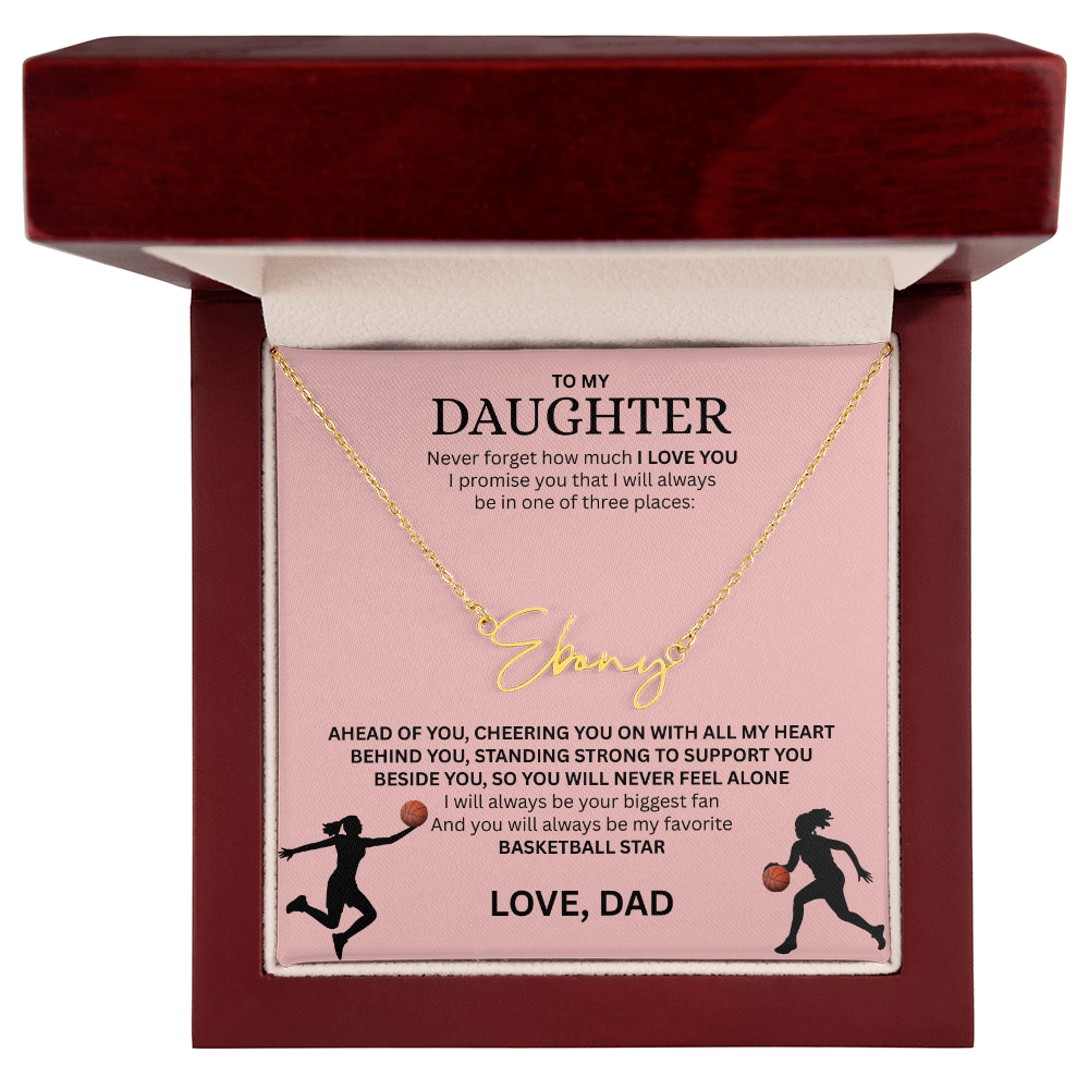 Celebrate your "All-Star" with this Signature Name Necklace