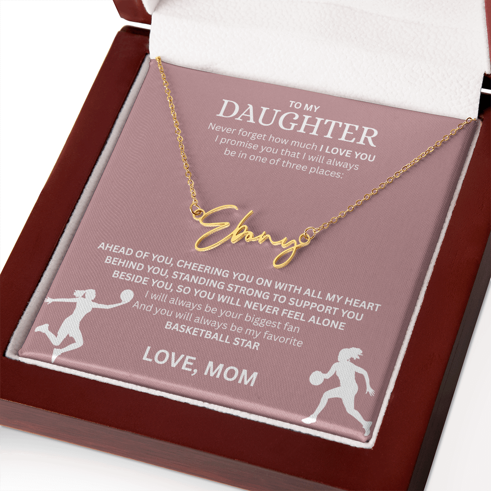 Celebrate your "All-Star" with this Signature Name Necklace
