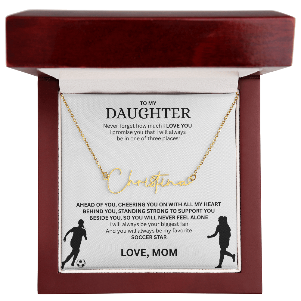 Recognize her greatness with a "Signature Name Necklace"