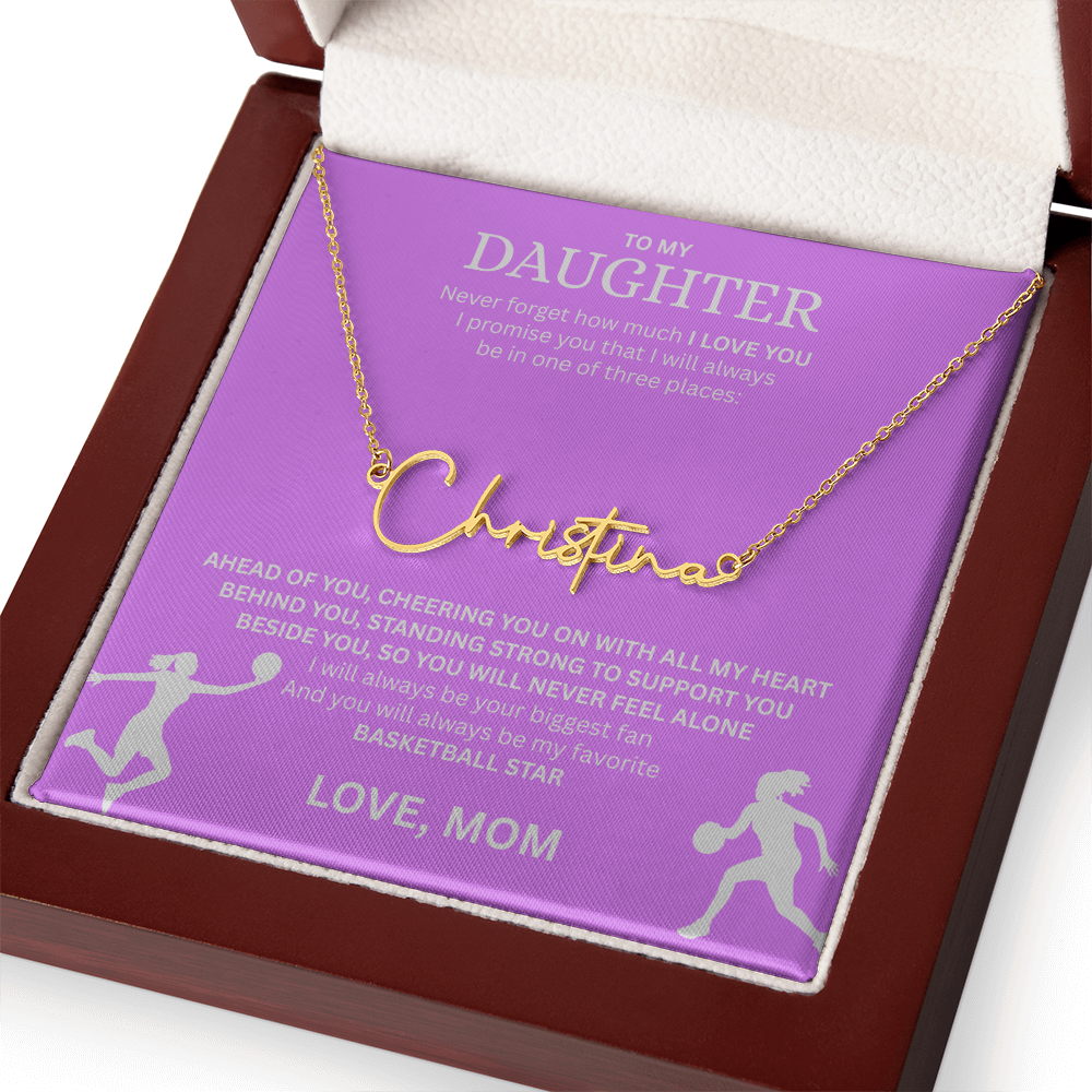 Celebrate your "All-Star" with this Signature Name Necklace