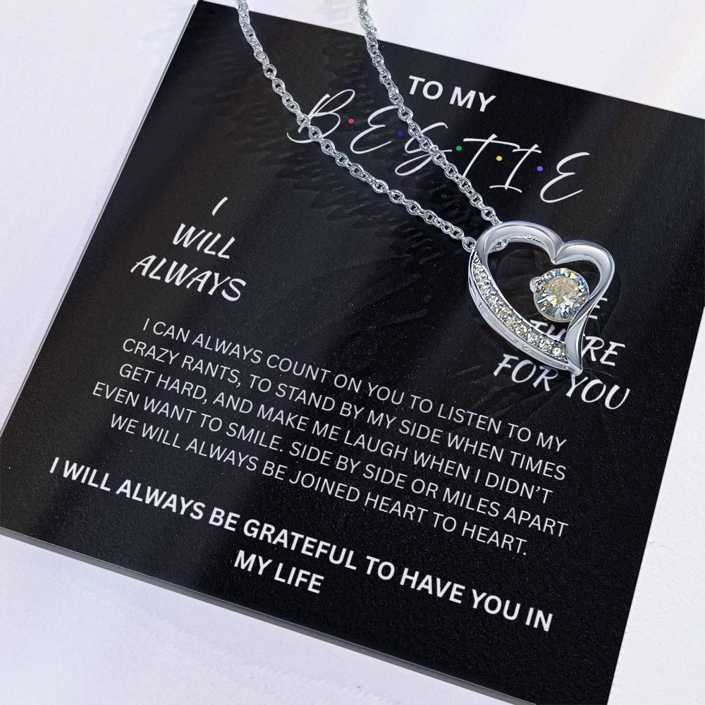 Brilliant Forever Love Necklace for your Very "Best friend"