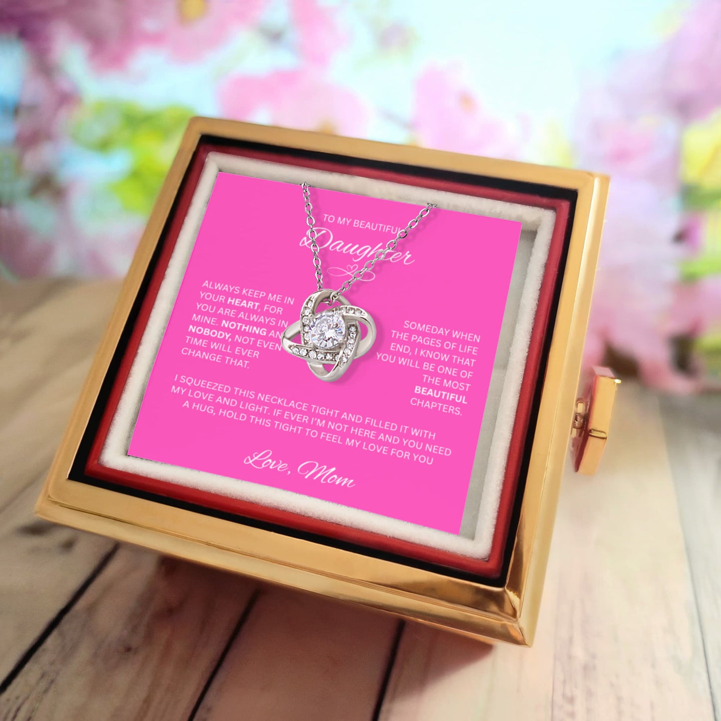 Gift for Daughter - Love Knot Necklace