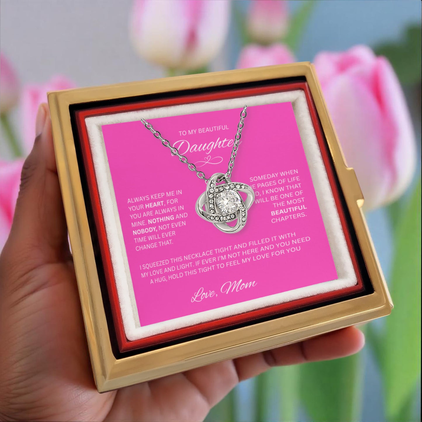 Gift for Daughter - Love Knot Necklace