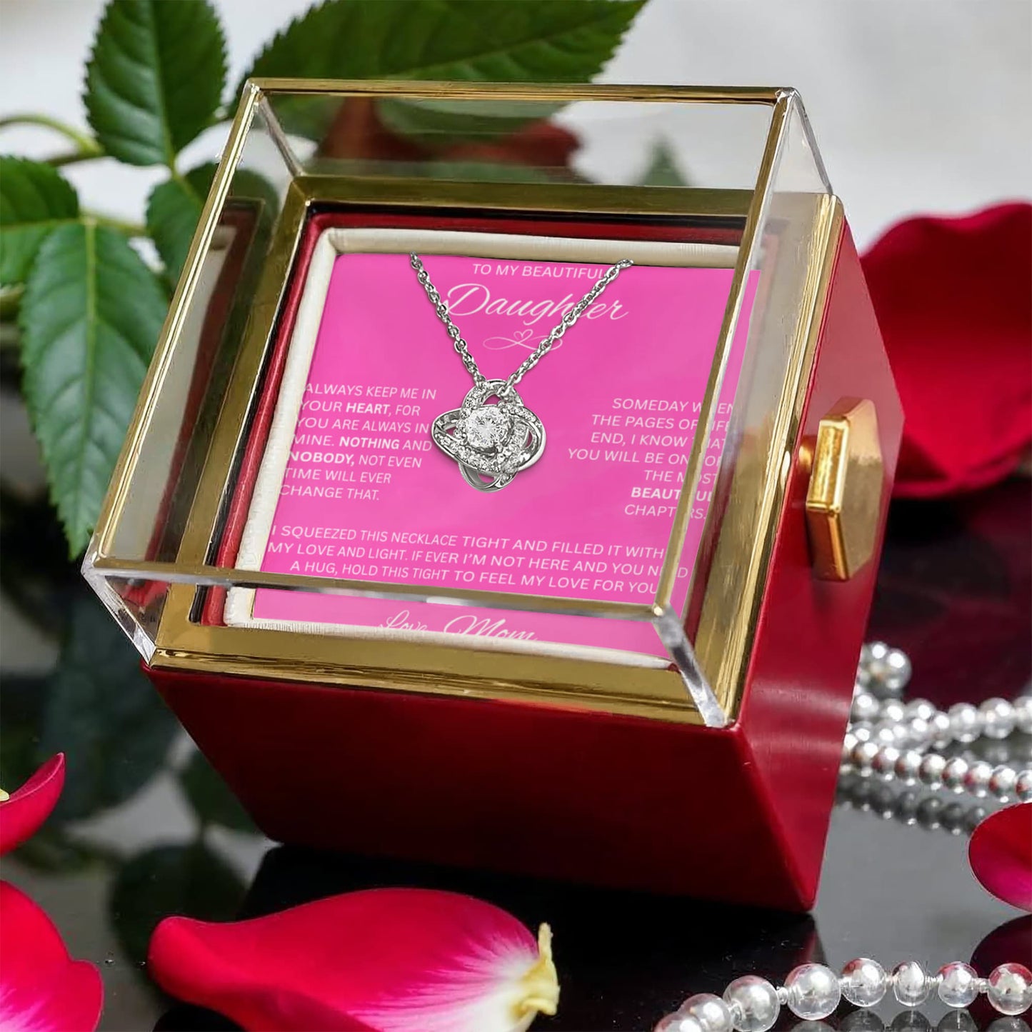 Gift for Daughter - Love Knot Necklace