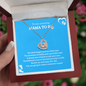 Precious Gift for "Mommy To Be" Baby Feet Heart Necklace