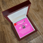 Angelic Gift for "Mommy To Be" Baby Feet Heart Necklace