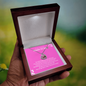 Precious Gift for "Mommy To Be" Baby Feet Heart Necklace