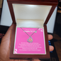 Precious Gift for "Mommy To Be" Baby Feet Heart Necklace