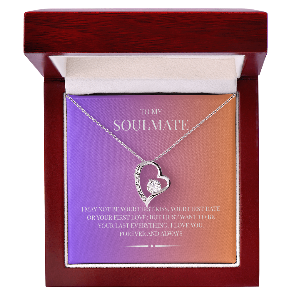Radiant Heart Pendant for "Your Soulmate" Forever Love Necklace