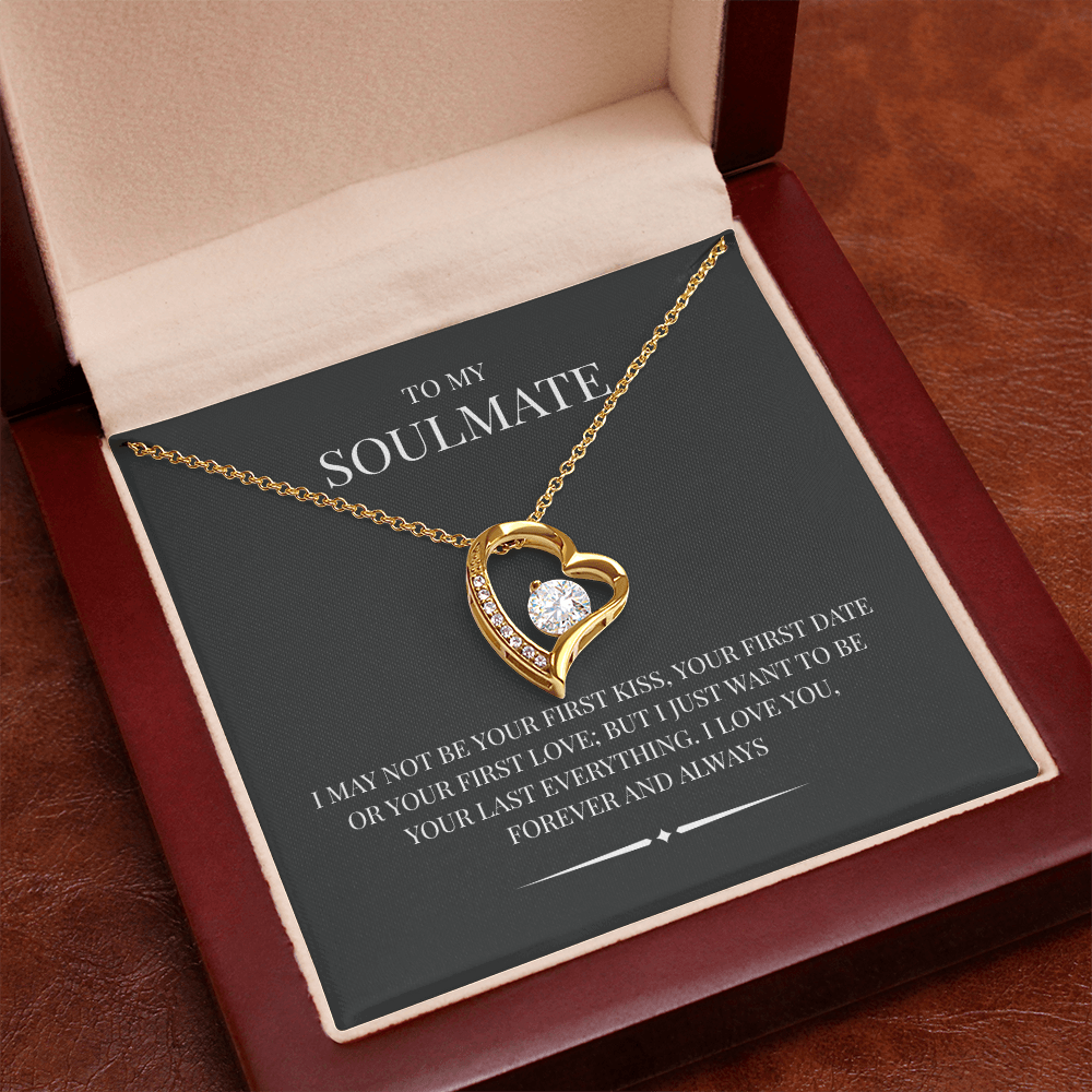 Radiant Heart Pendant for "Your Soulmate" Forever Love Necklace
