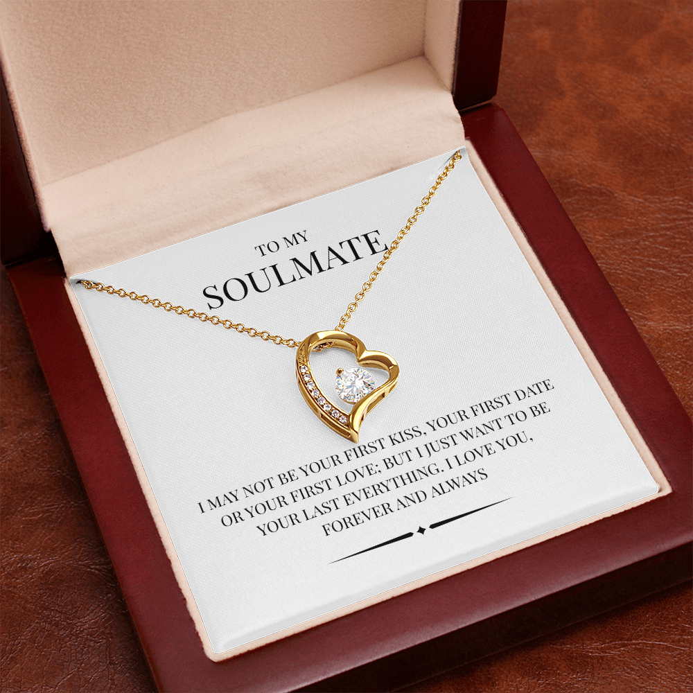 Radiant Heart Pendant for "Your Soulmate" Forever Love Necklace