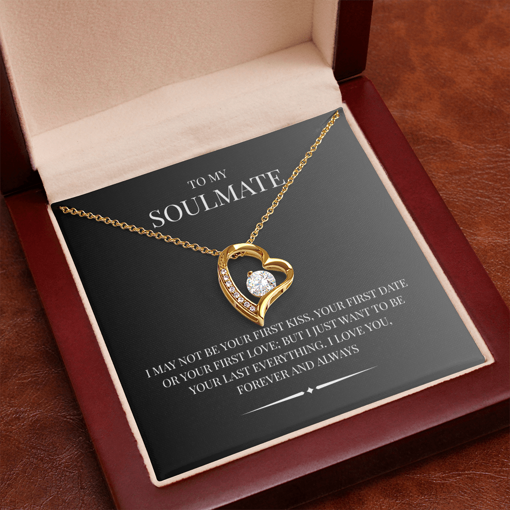 Radiant Heart Pendant for "Your Soulmate" Forever Love Necklace
