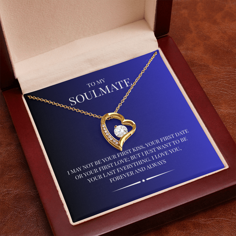 Radiant Heart Pendant for "Your Soulmate" Forever Love Necklace