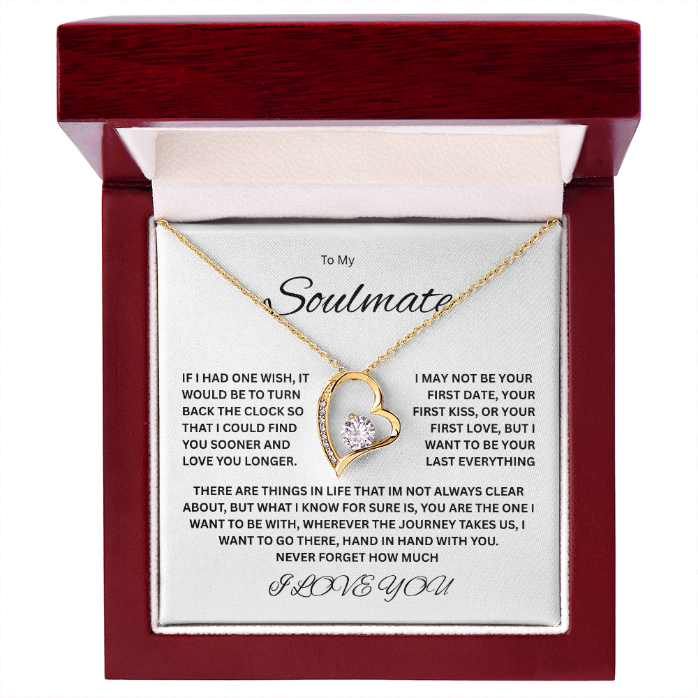 Captivating Forever Love Necklace "To My Soulmate"