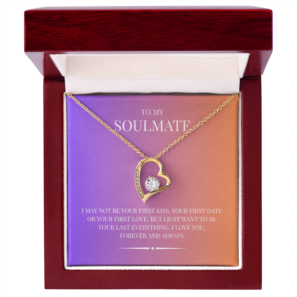 Radiant Heart Pendant for "Your Soulmate" Forever Love Necklace