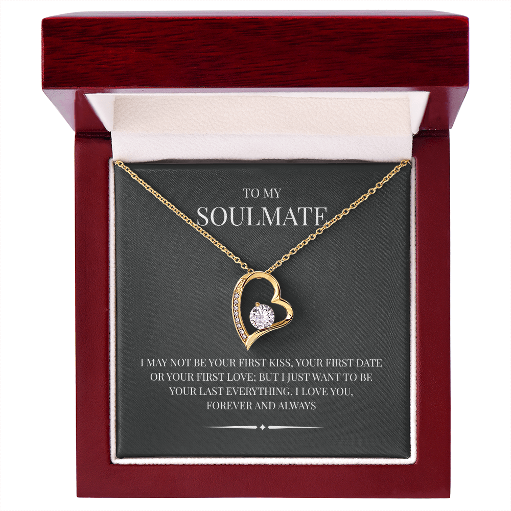 Radiant Heart Pendant for "Your Soulmate" Forever Love Necklace