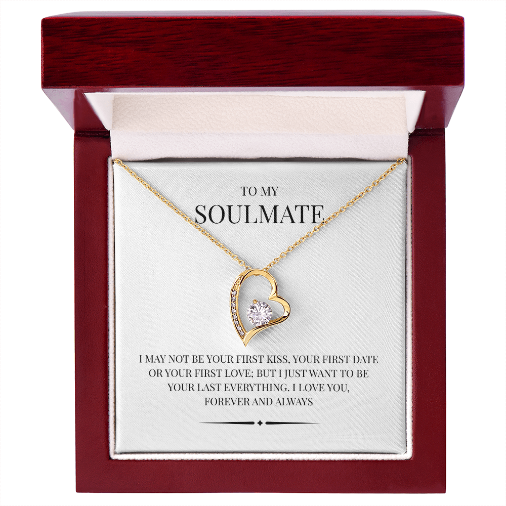 Radiant Heart Pendant for "Your Soulmate" Forever Love Necklace