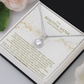 Elegant Gift for Sister "On My Wedding Day" Eternal Hope Necklace