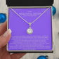 Elegant Gift for Sister "On My Wedding Day" Eternal Hope Necklace