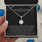 Elegant Gift for Sister "On My Wedding Day" Eternal Hope Necklace