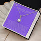 Elegant Gift for Sister "On My Wedding Day" Eternal Hope Necklace