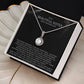 Elegant Gift for Sister "On My Wedding Day" Eternal Hope Necklace