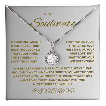Beautiful Eternal Hope Necklace "To My Soulmate"