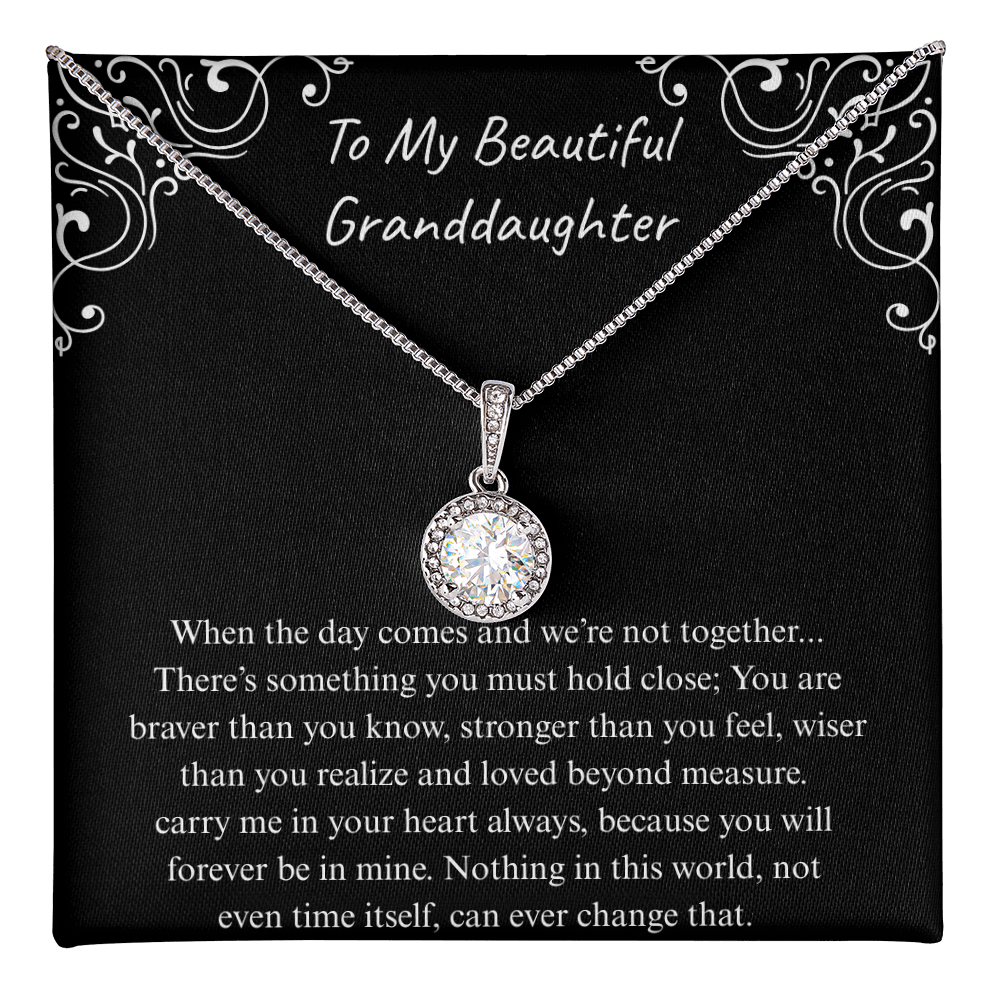 The Gift of Forever love "To My Beautiful Granddaughter" Eternal Hope Necklace